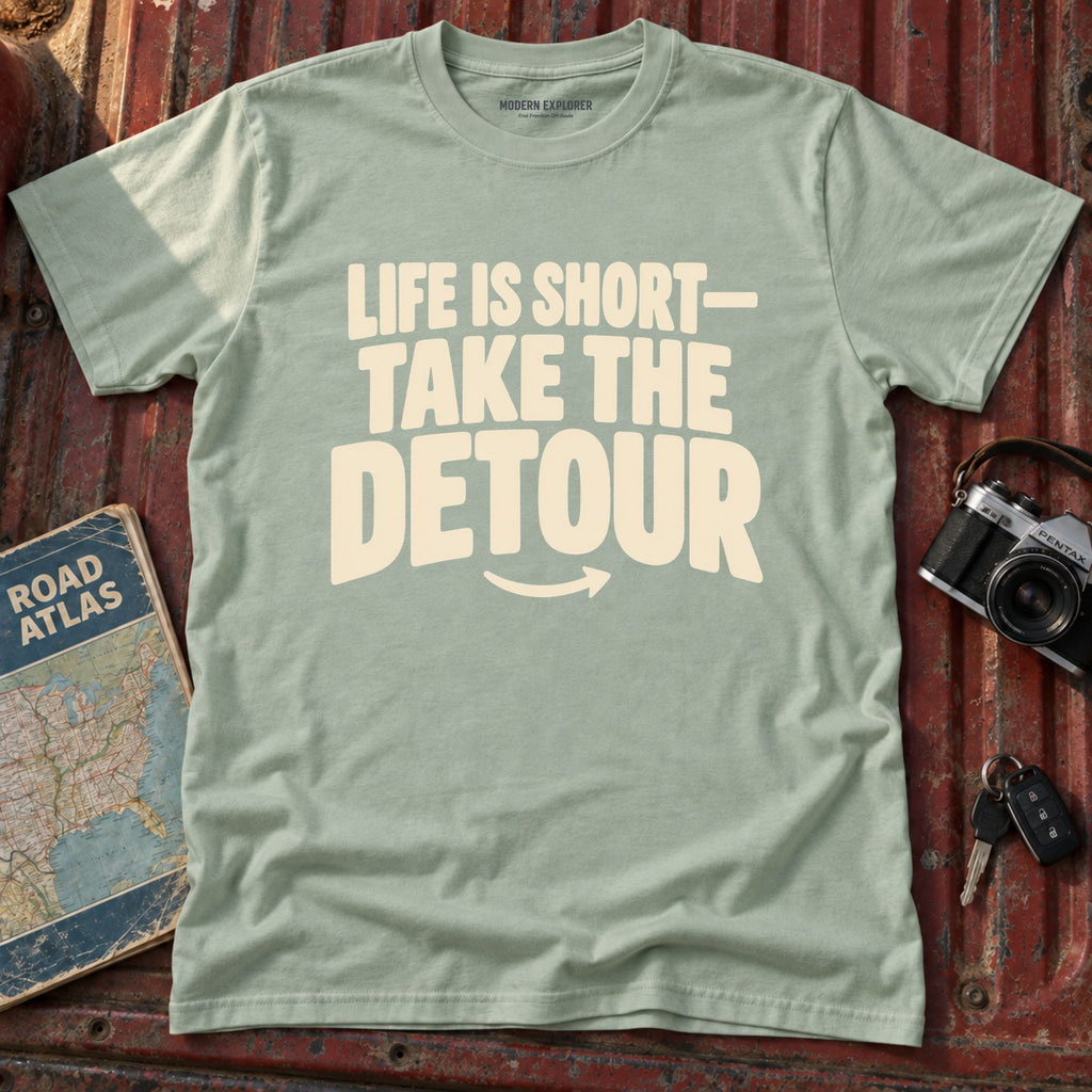 'Life is Short, Take the Detour' Adventure Tee