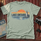 Lake Ontario Retro Sunset Tee