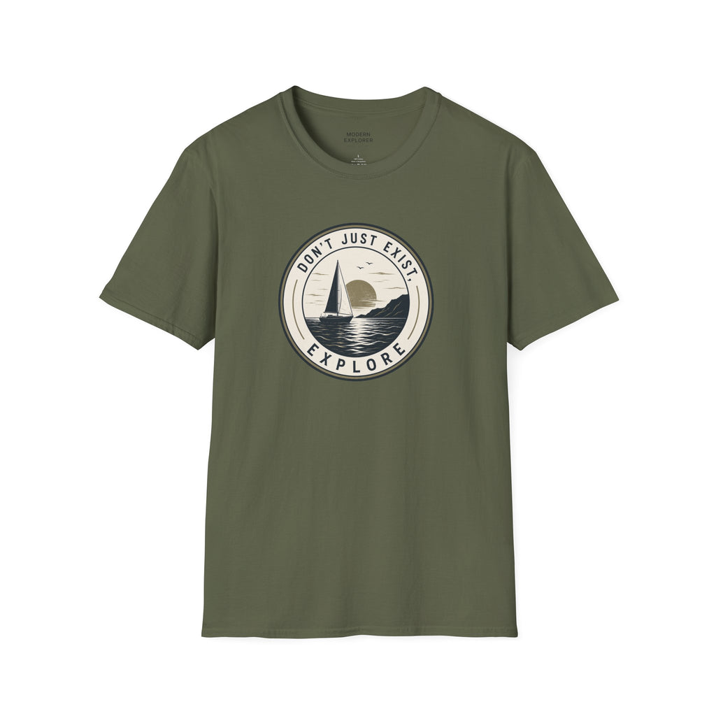 Explore Sailboat Graphic T‑Shirt