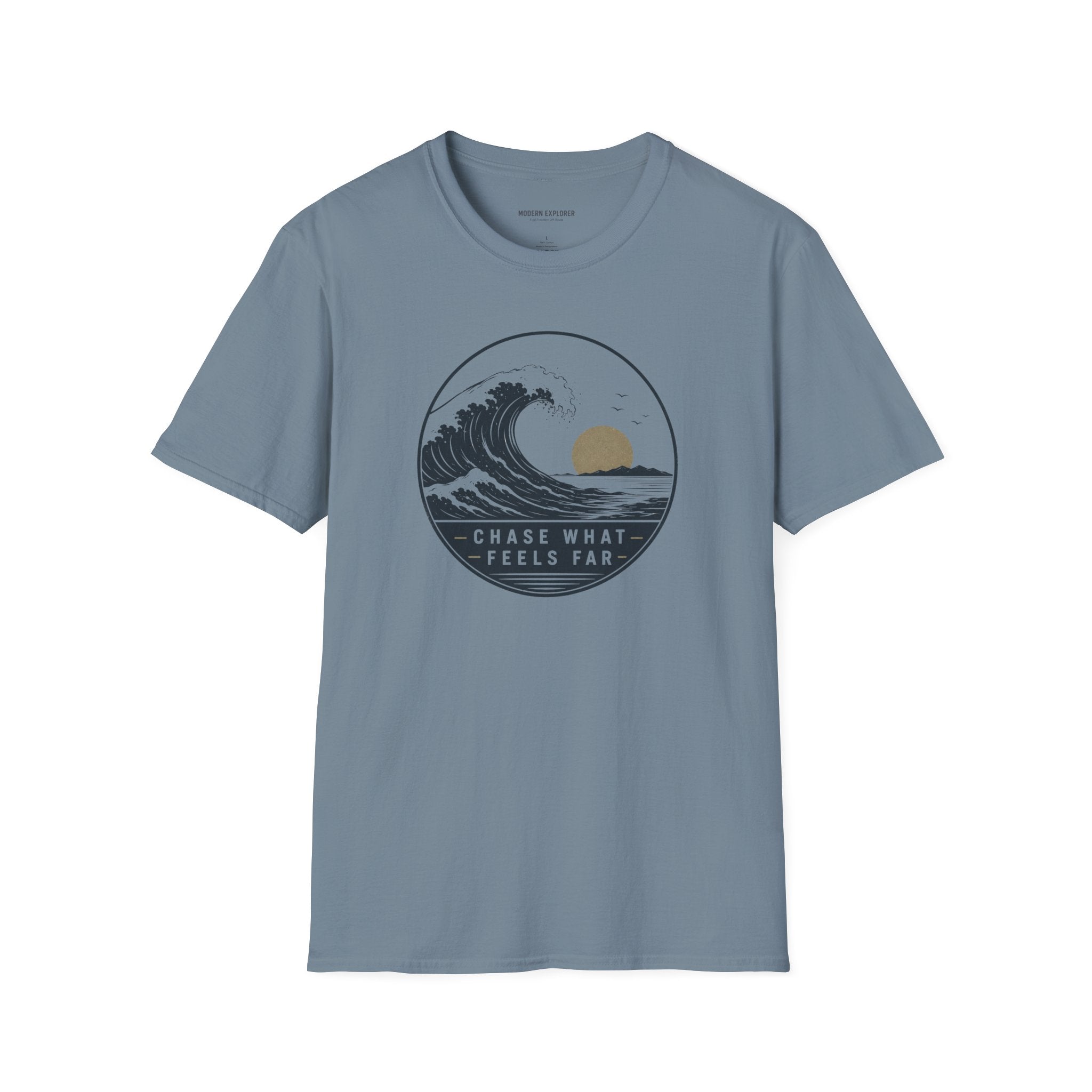 Copy of "Chase What Feels Far" Sunset Surf Tee