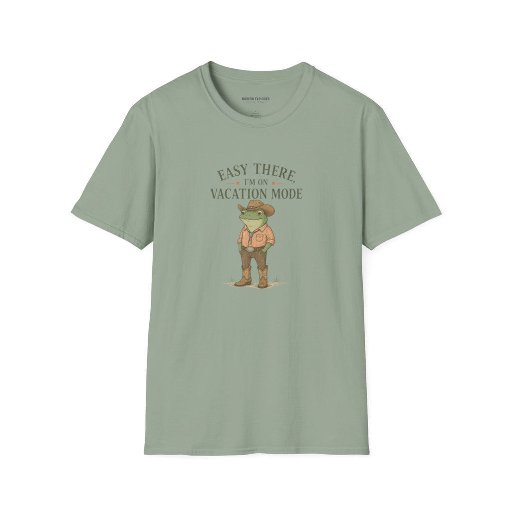 "Easy There I'm on Vacation Mode" Frog Graphic Tee