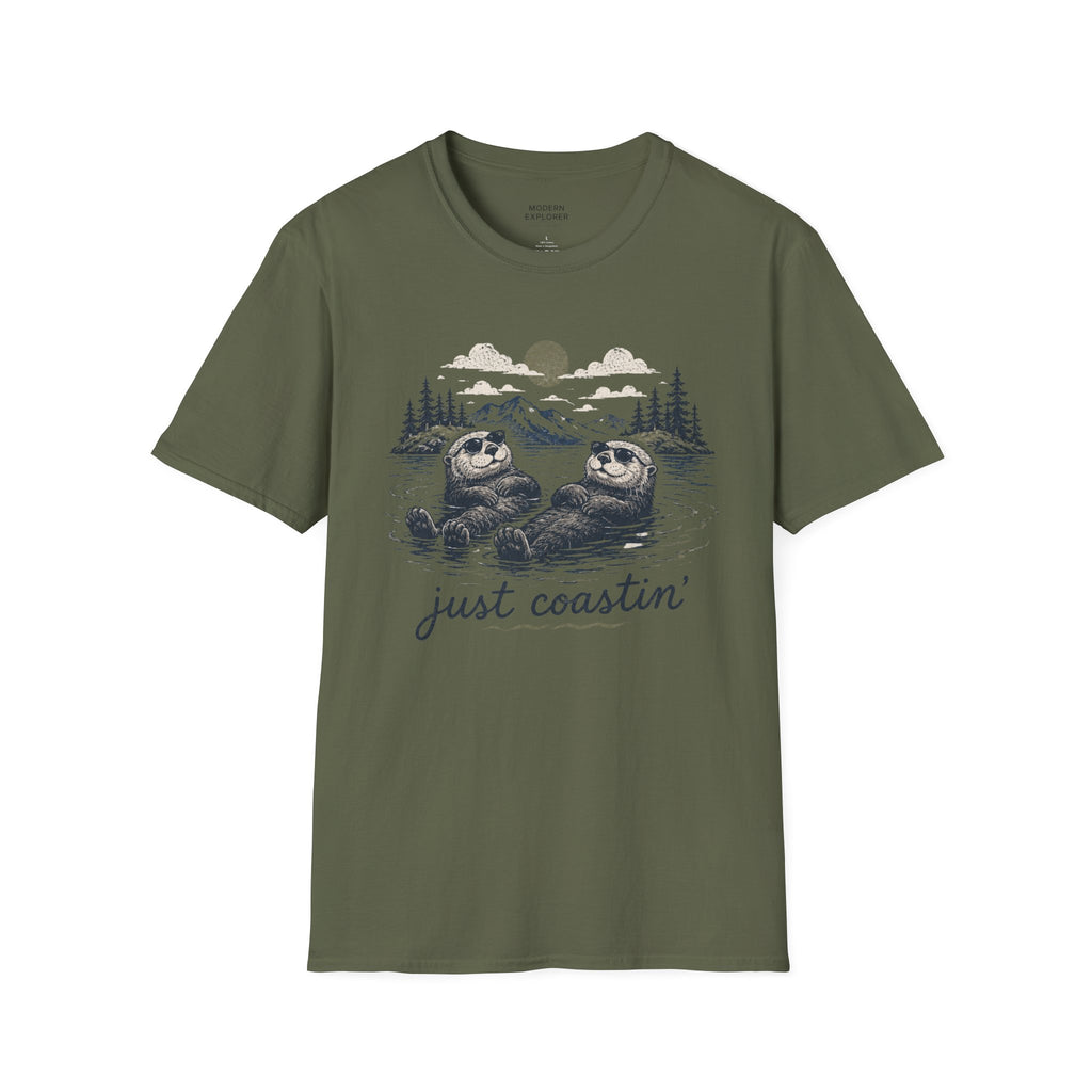 'Just Coastin'' Otter Scenic Tee