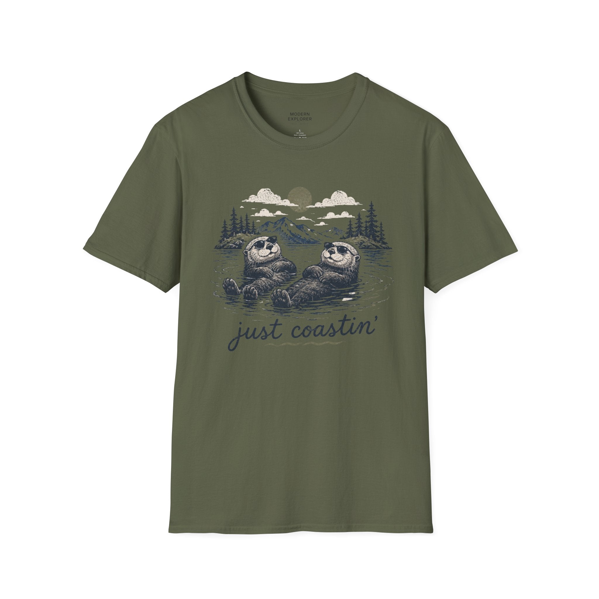 'Just Coastin'' Otter Scenic Tee
