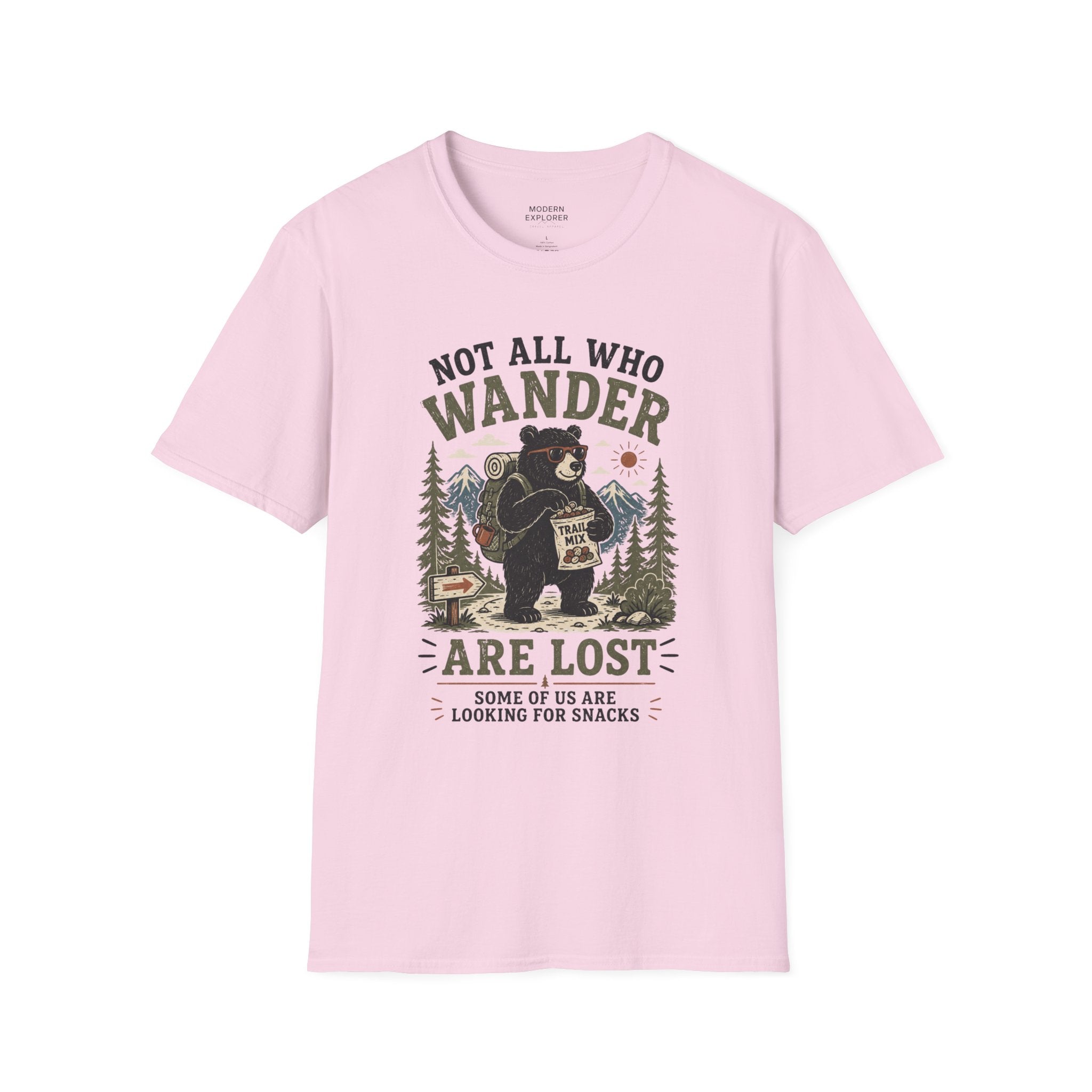 'Not All Who Wander Are Lost' Bear T-Shirt