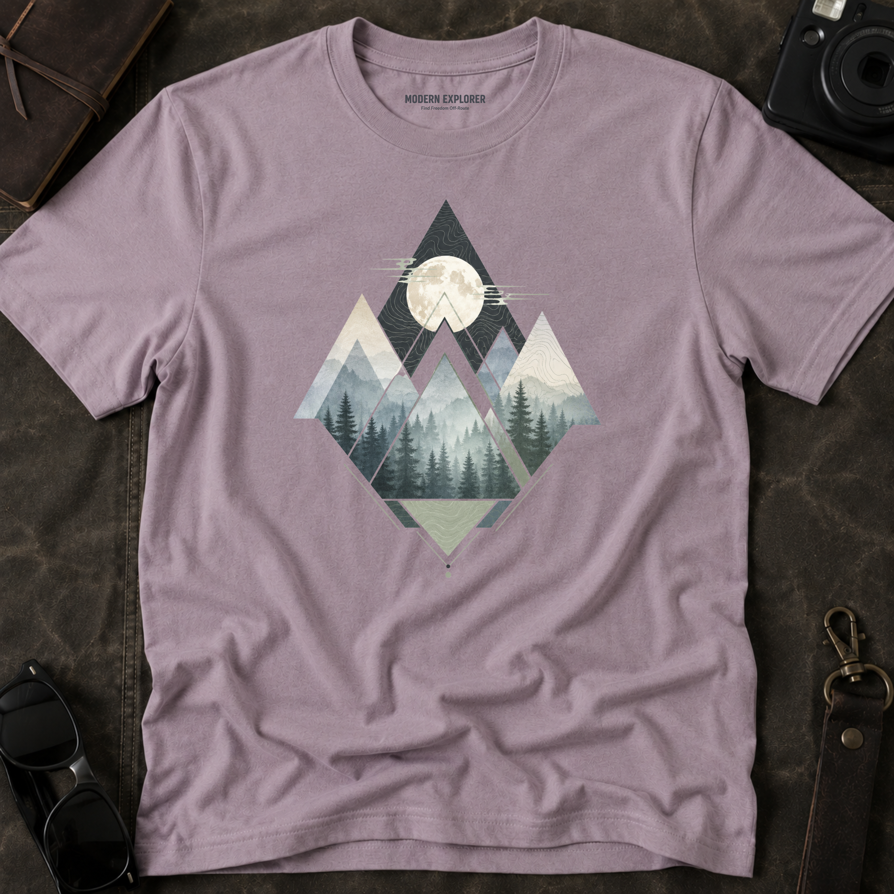 Moon, Mountain, Forest Graphic Tee