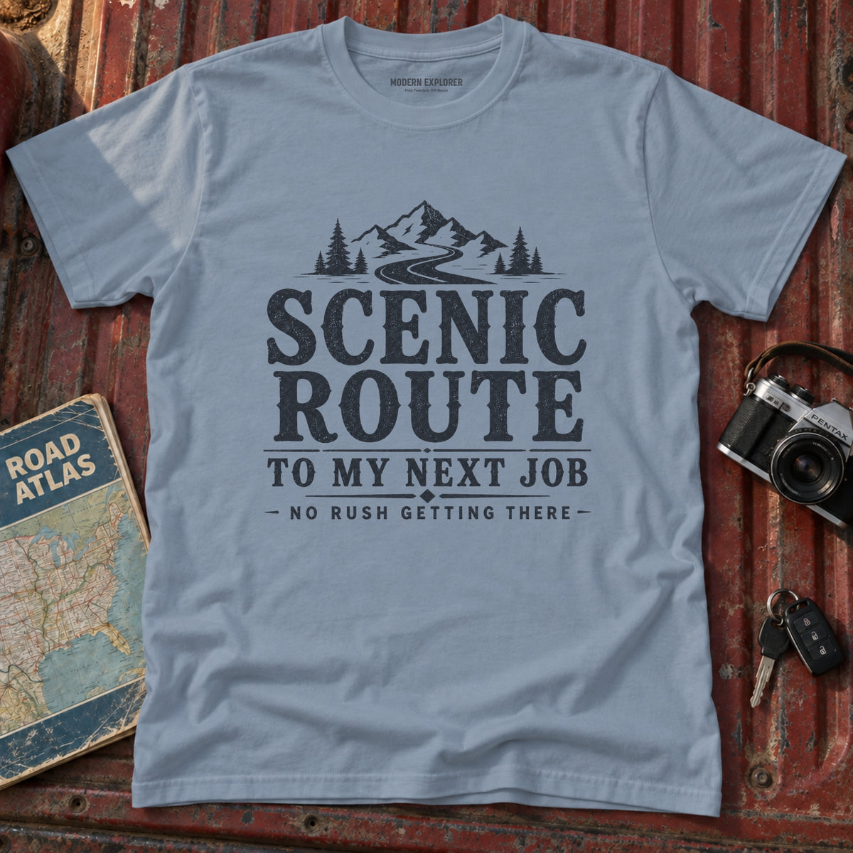 Scenic Route Mountain Road Graphic Tee