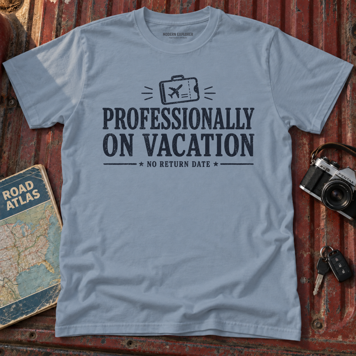 'Professionally on Vacation' Graphic Tee