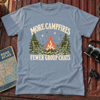 "More Campfires Fewer Groupchats" Graphic Tee