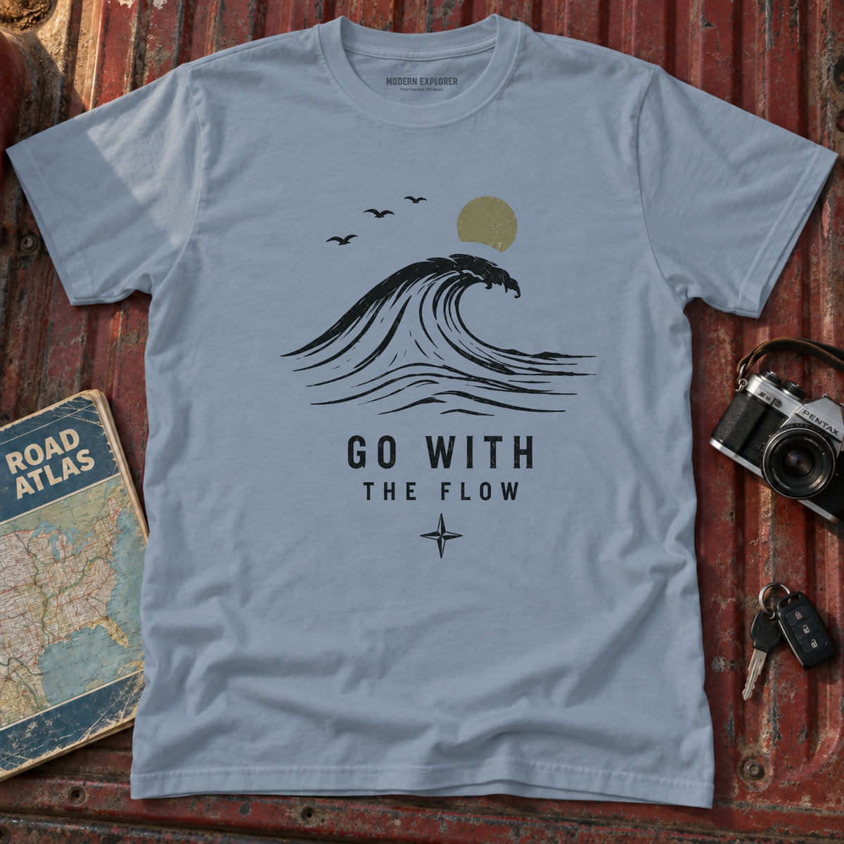 Go With The Flow Wave T‑Shirt