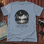 'Less Routine, More Bonfires' Outdoor Graphic Tee