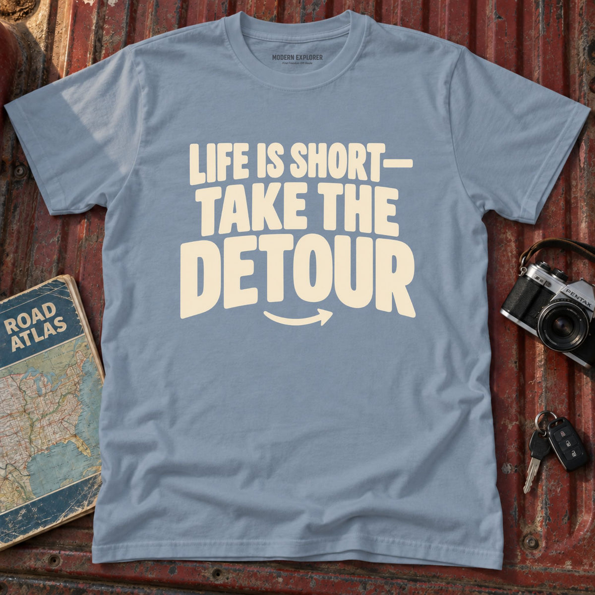 'Life is Short, Take the Detour' Adventure Tee