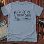 "Out of Office into the Ocean" Graphic Tee