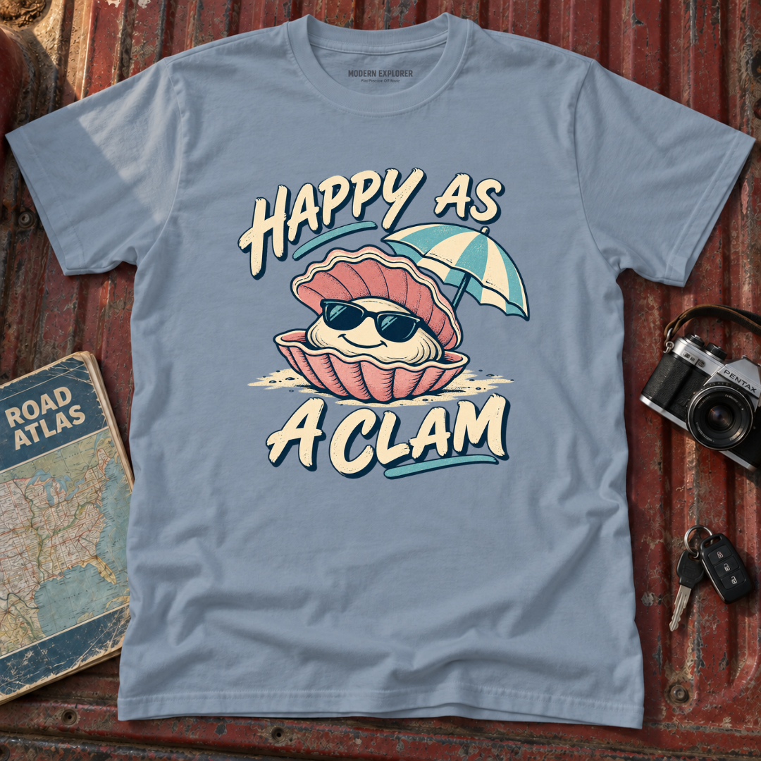 "Happy as a Clam" Graphic Tee