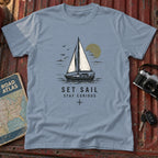 "Set Sail, Stay Curious" Nautical Graphic Tee