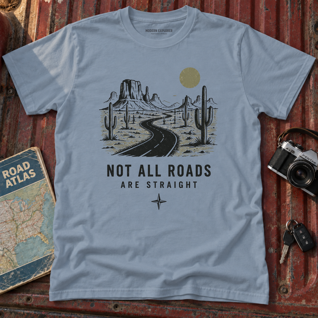 "Not All Roads Are Straight" Graphic Tee