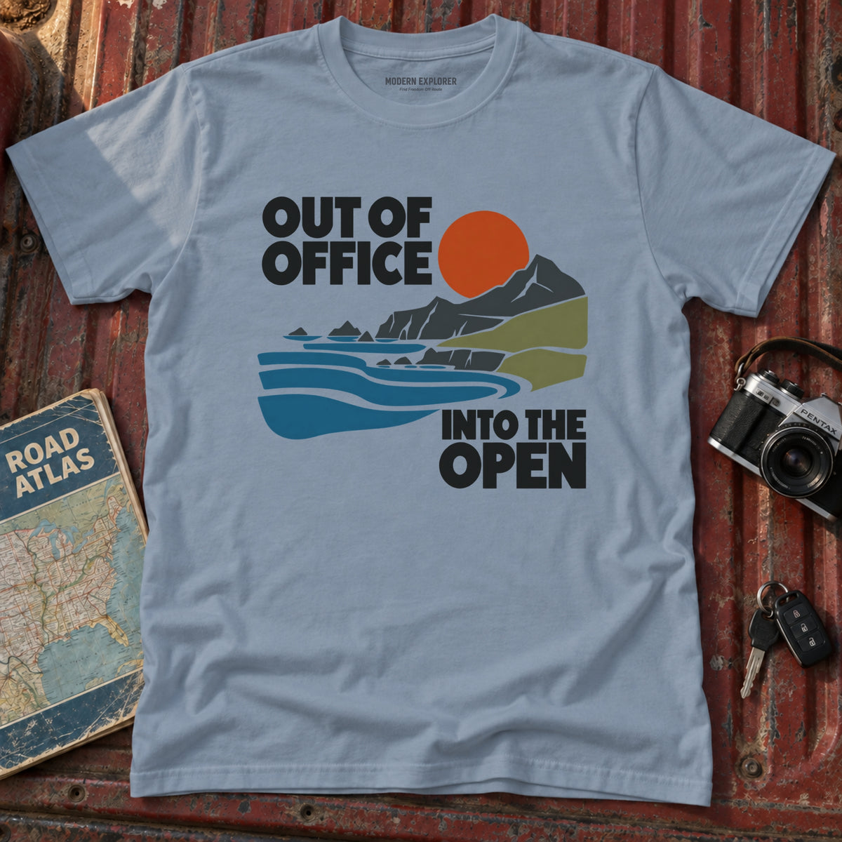 "Out of Office Into the Open" Graphic Tee