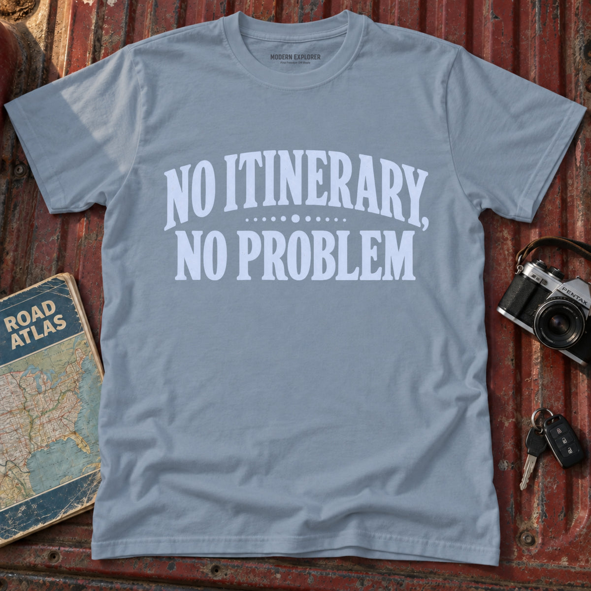 'No Itinerary No Problem' Travel Tee