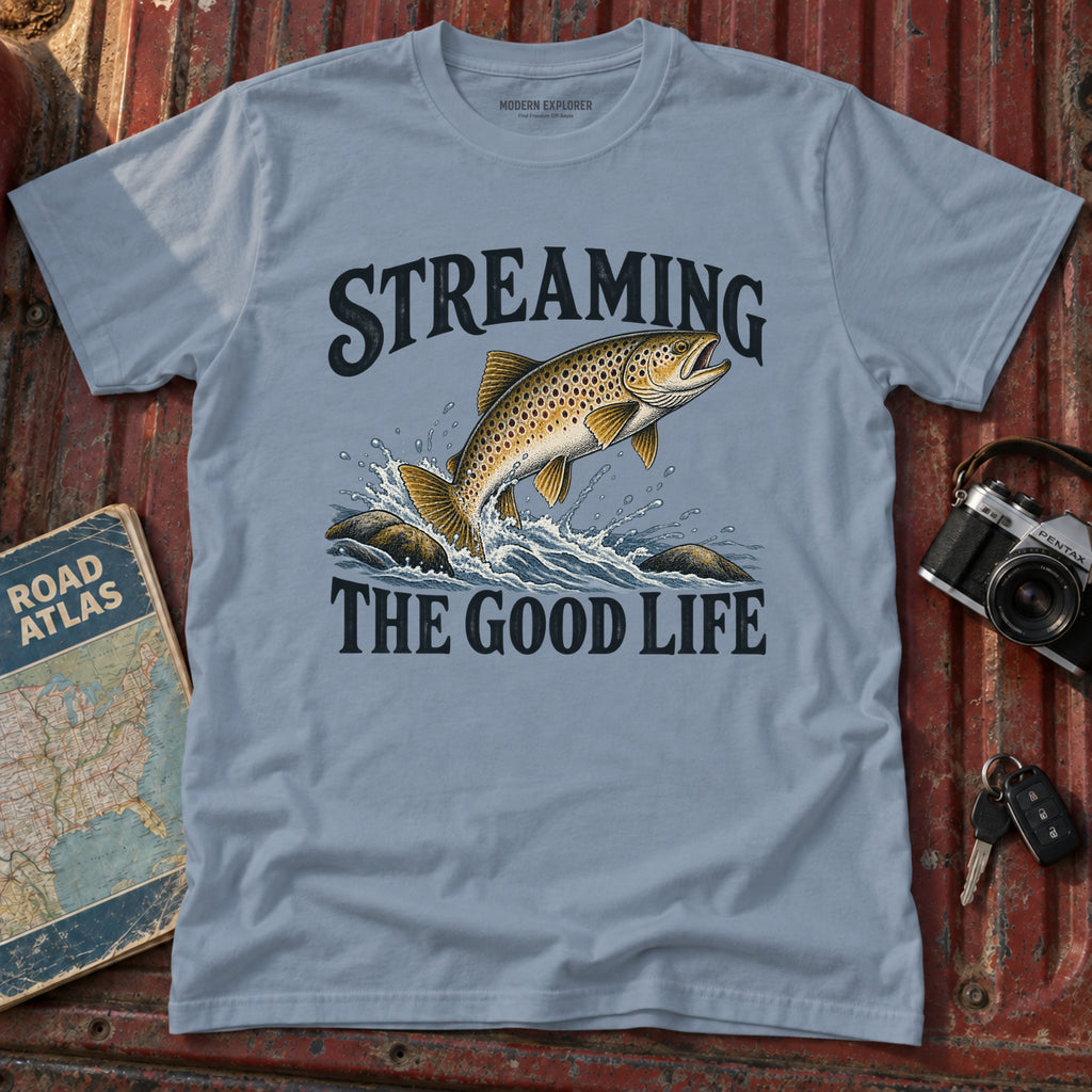 "Streaming the Good Life" Graphic Tee
