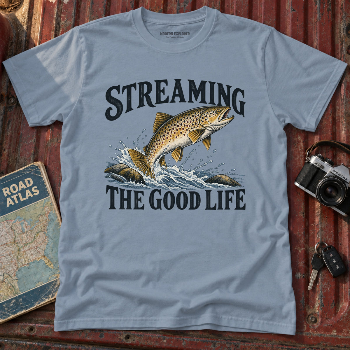 "Streaming the Good Life" Graphic Tee