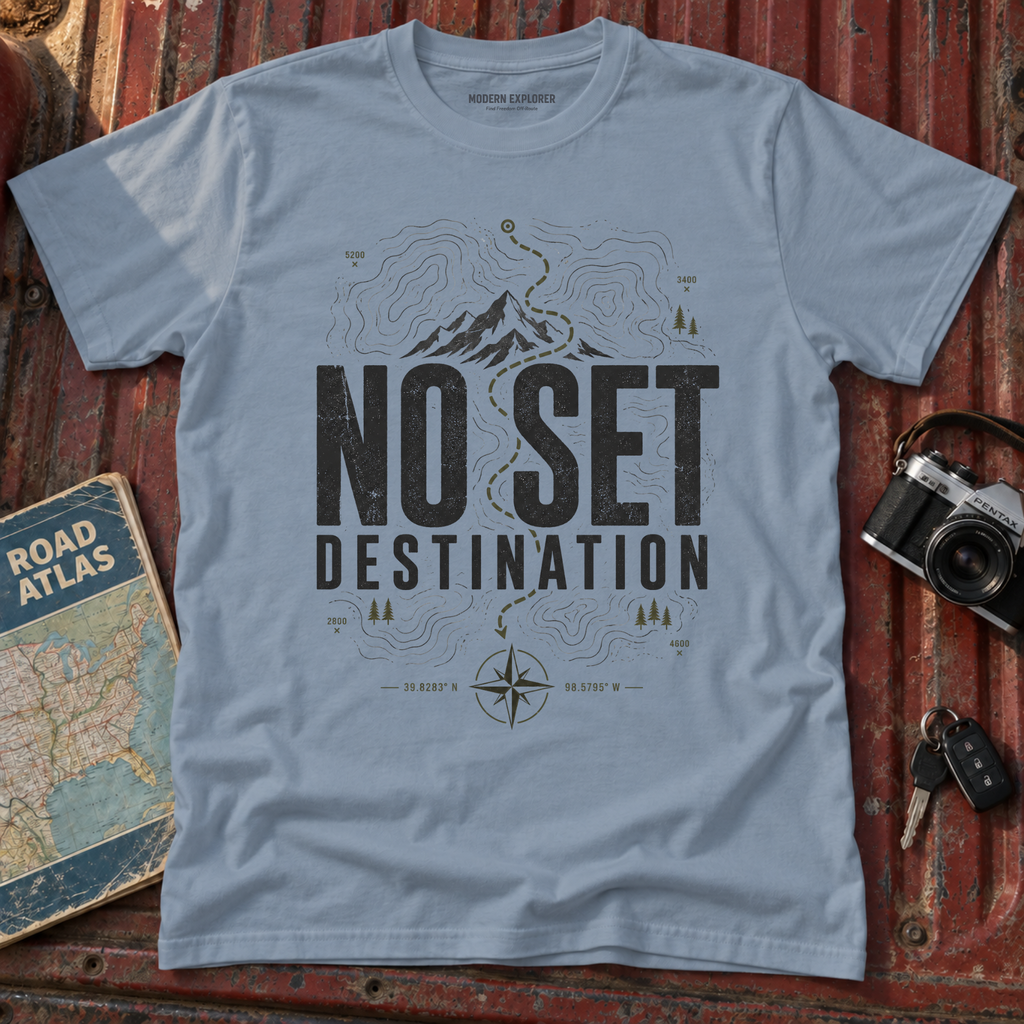 "No Set Destination" Mountain Adventure Tee