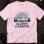 "Happy Camper" Mountain Rainbow Graphic