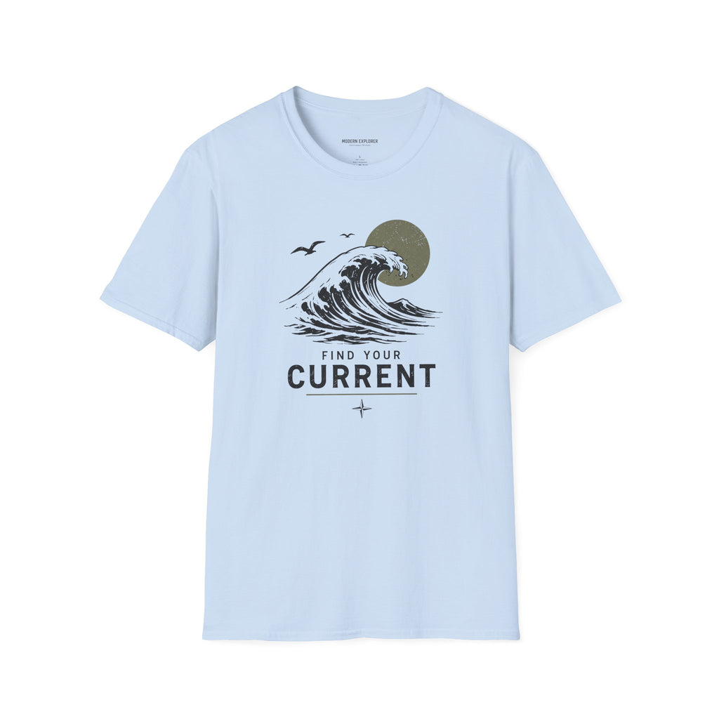 "Find Your Current" Surf Tee