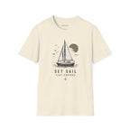 "Set Sail, Stay Curious" Nautical Graphic Tee