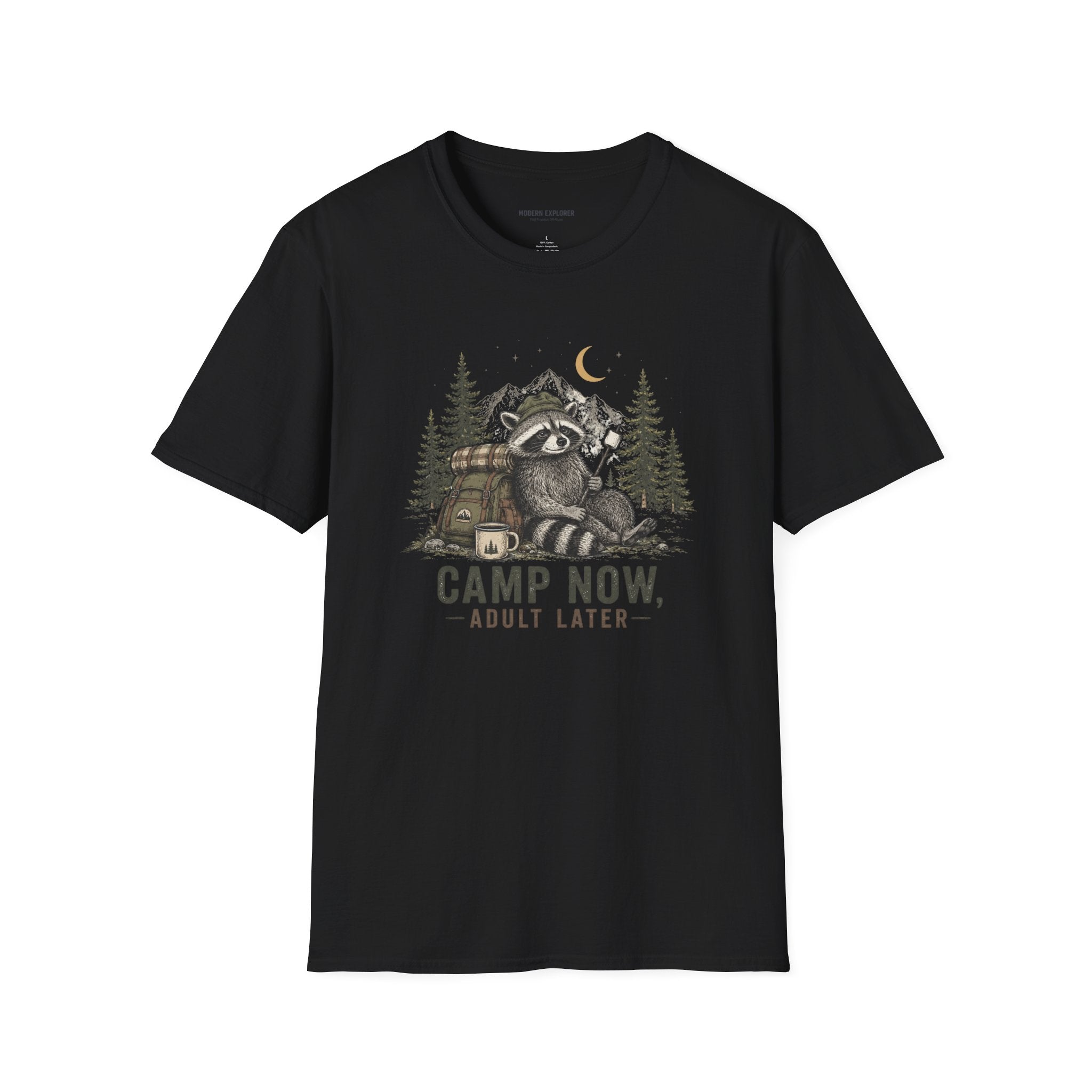 Copy of “Camp Now, Adult Later” Outdoor Graphic Tee