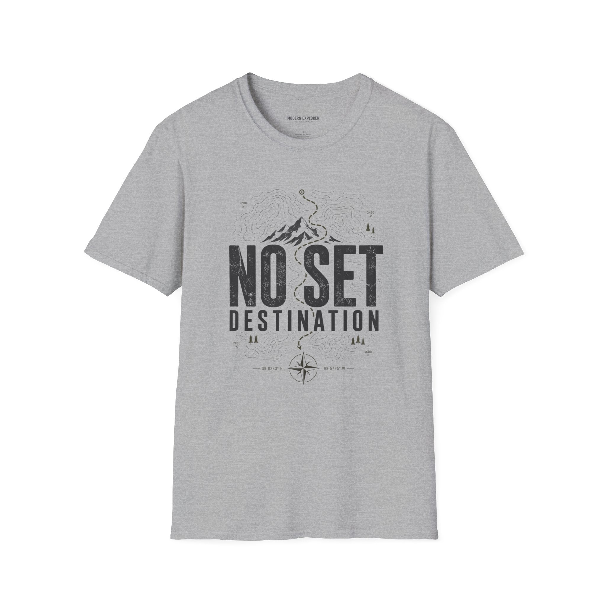 Copy of "No Set Destination" Mountain Adventure Tee