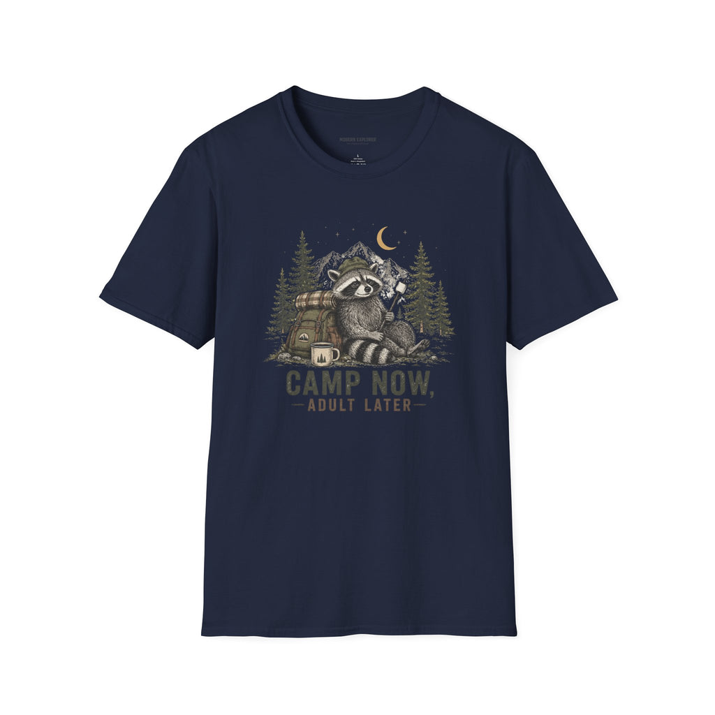 Copy of “Camp Now, Adult Later” Outdoor Graphic Tee