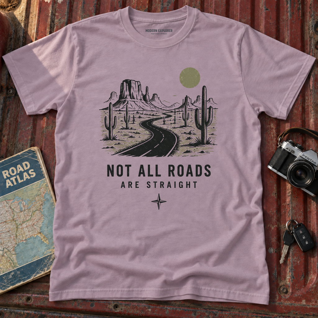 "Not All Roads Are Straight" Graphic Tee