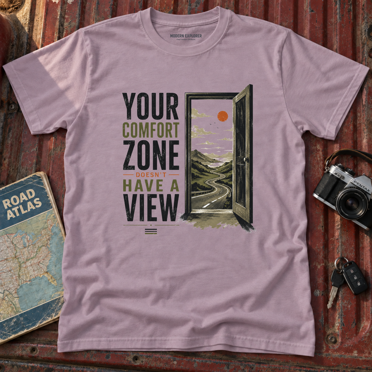 “Your Comfort Zone Doesn’t Have a View” Adventure Tee