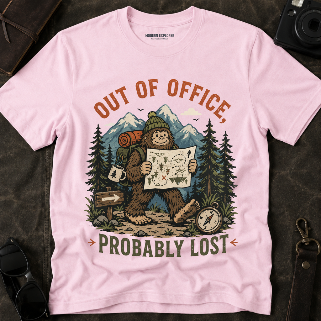 'Out of Office, Probably Lost' Adventure Graphic Tee