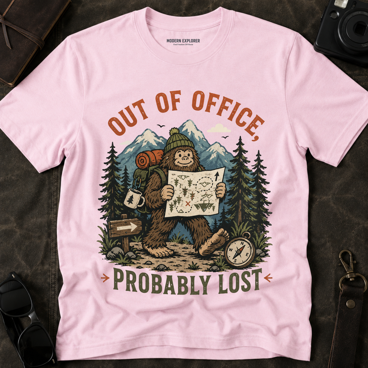 'Out of Office, Probably Lost' Adventure Graphic Tee