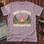 "More Campfires Fewer Groupchats" Graphic Tee