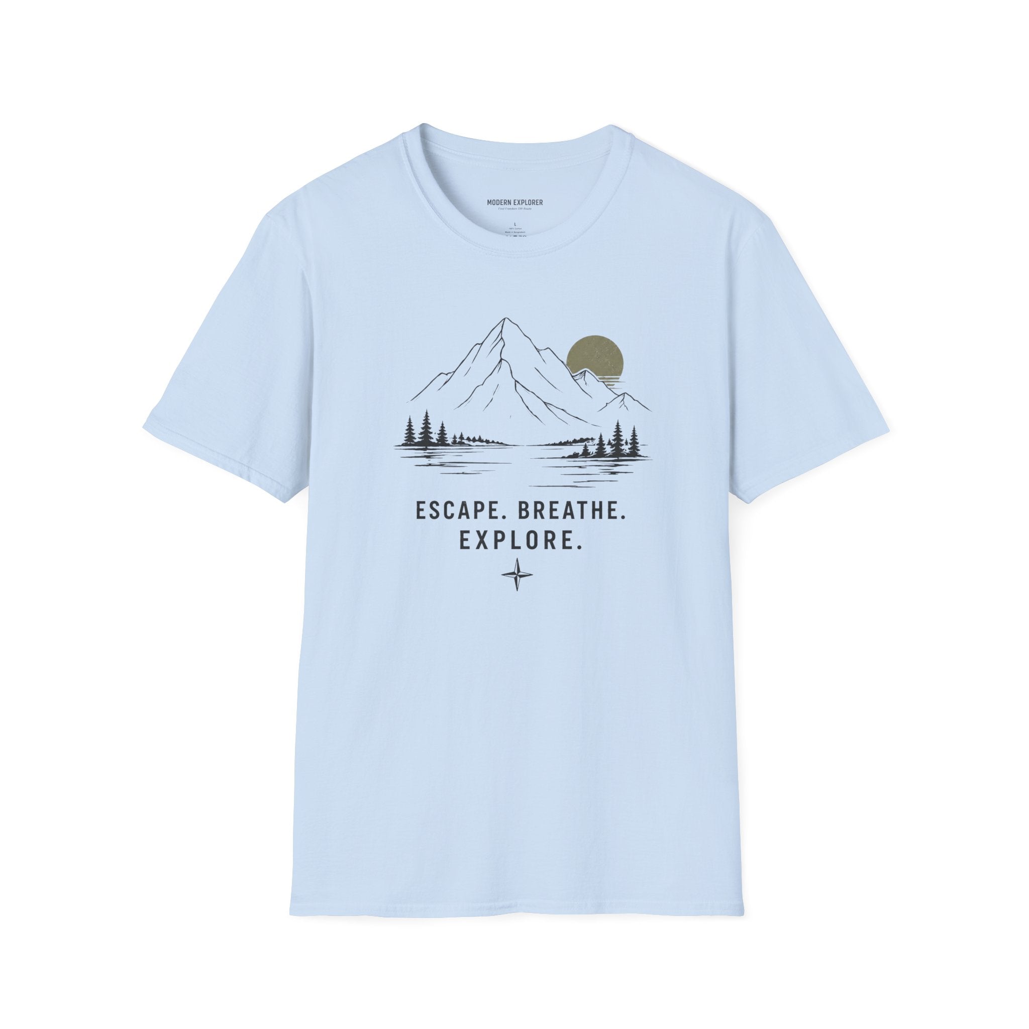 Escape. Breathe. Explore. Graphic Tee