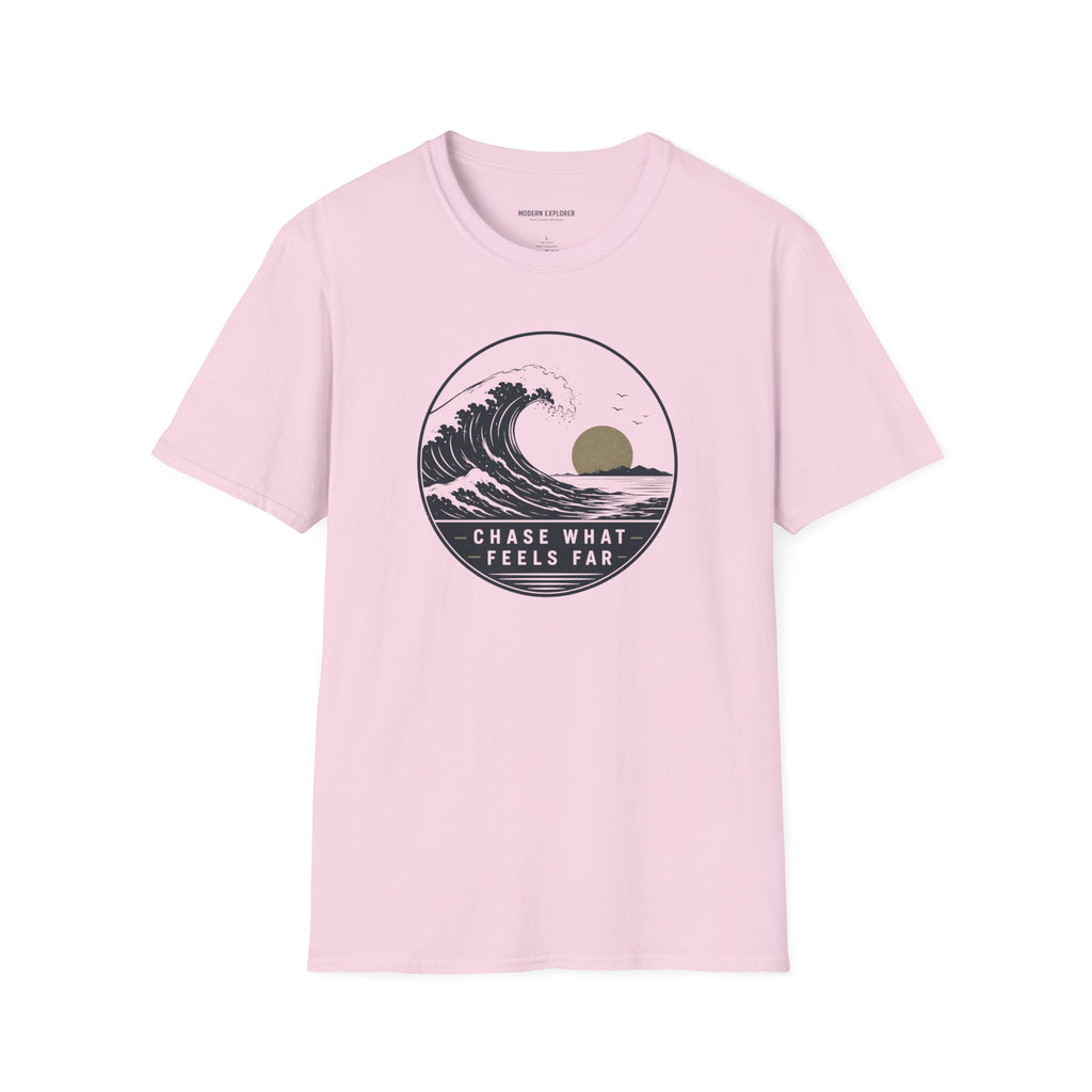 Copy of "Chase What Feels Far" Sunset Surf Tee