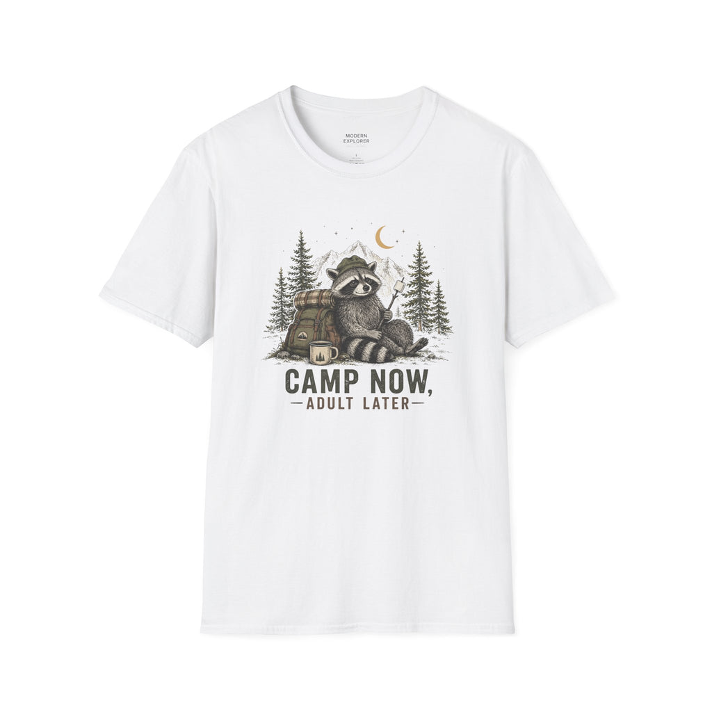 “Camp Now, Adult Later” Outdoor Graphic Tee