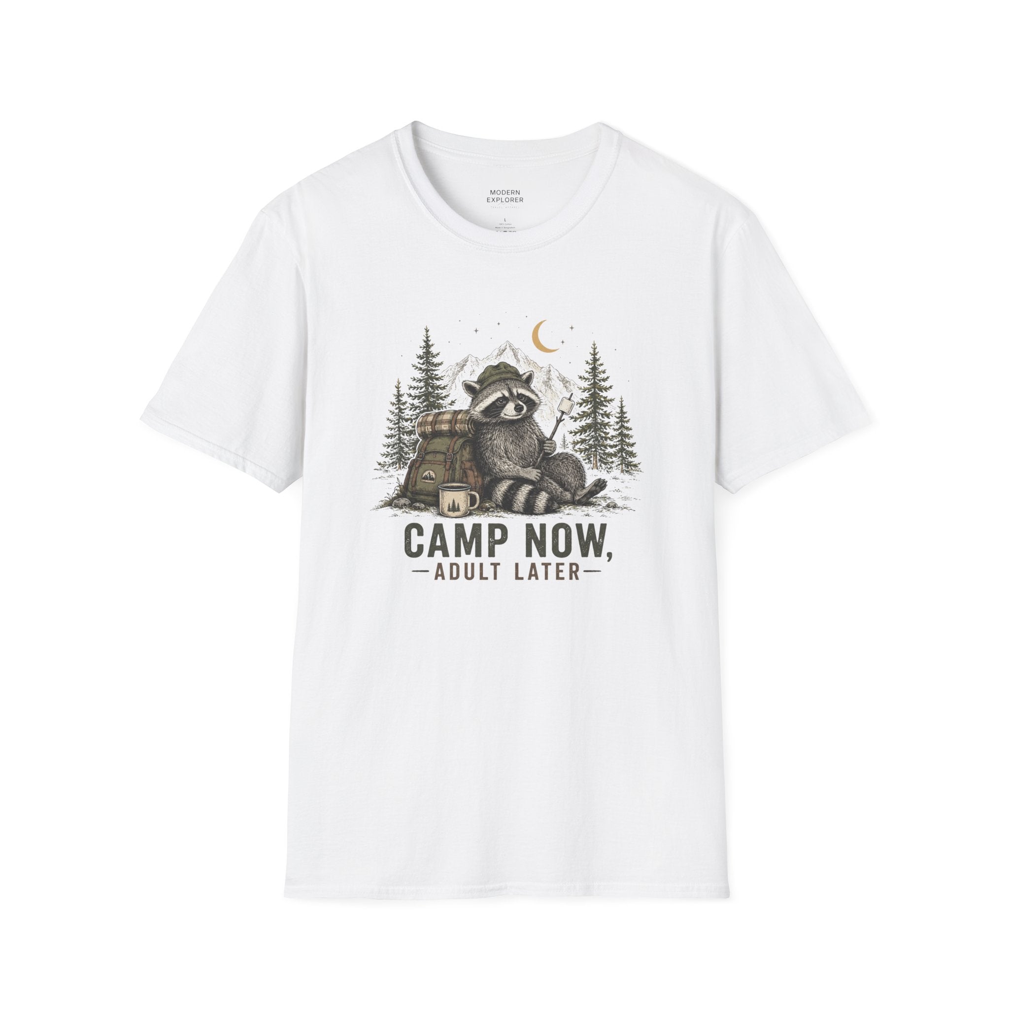 “Camp Now, Adult Later” Outdoor Graphic Tee