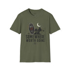'Somewhere Worth Going' Vintage Motel Roadtrip Tee