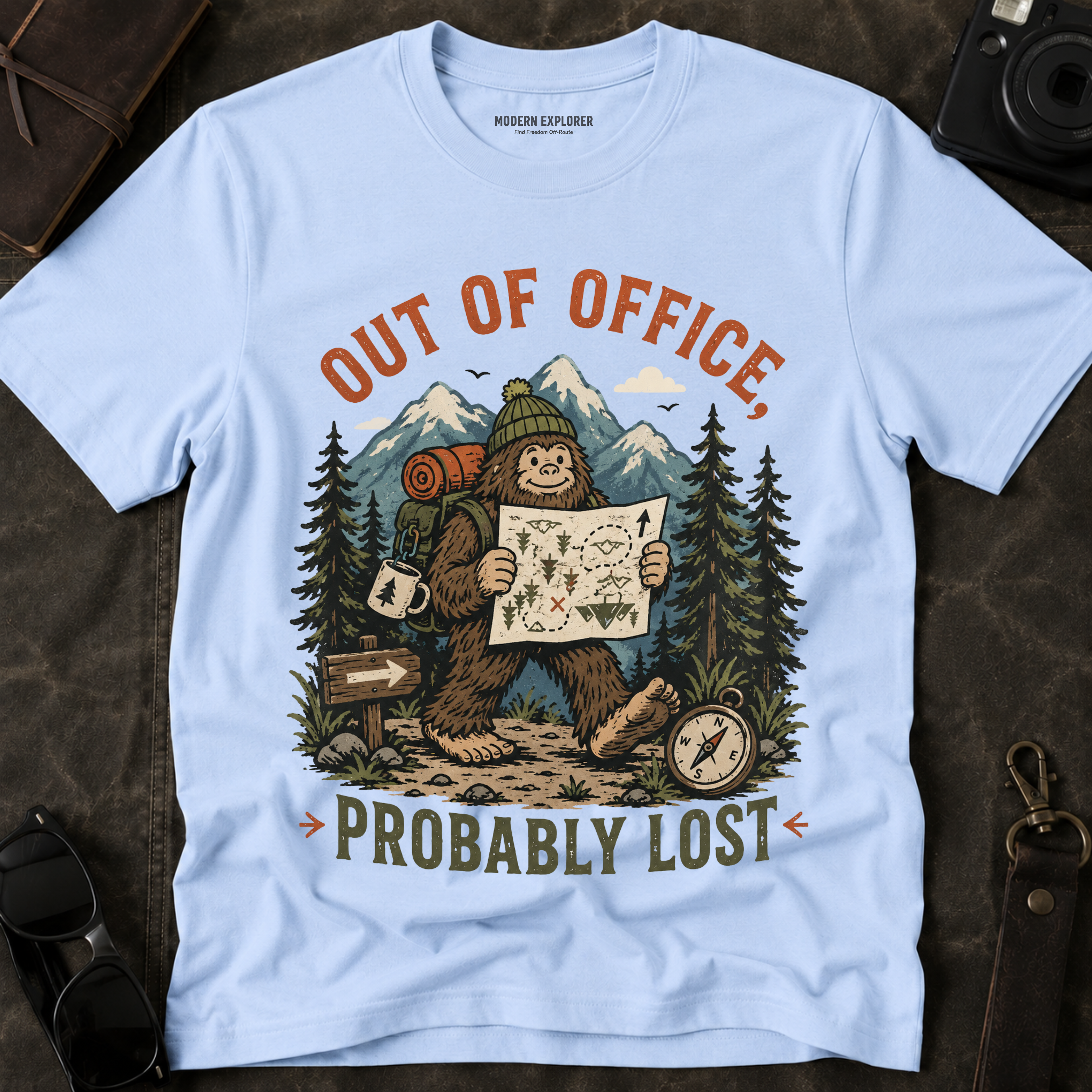 'Out of Office, Probably Lost' Adventure Graphic Tee