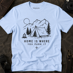 "Home Is Where You Park It" Tent Mountain T-Shirt
