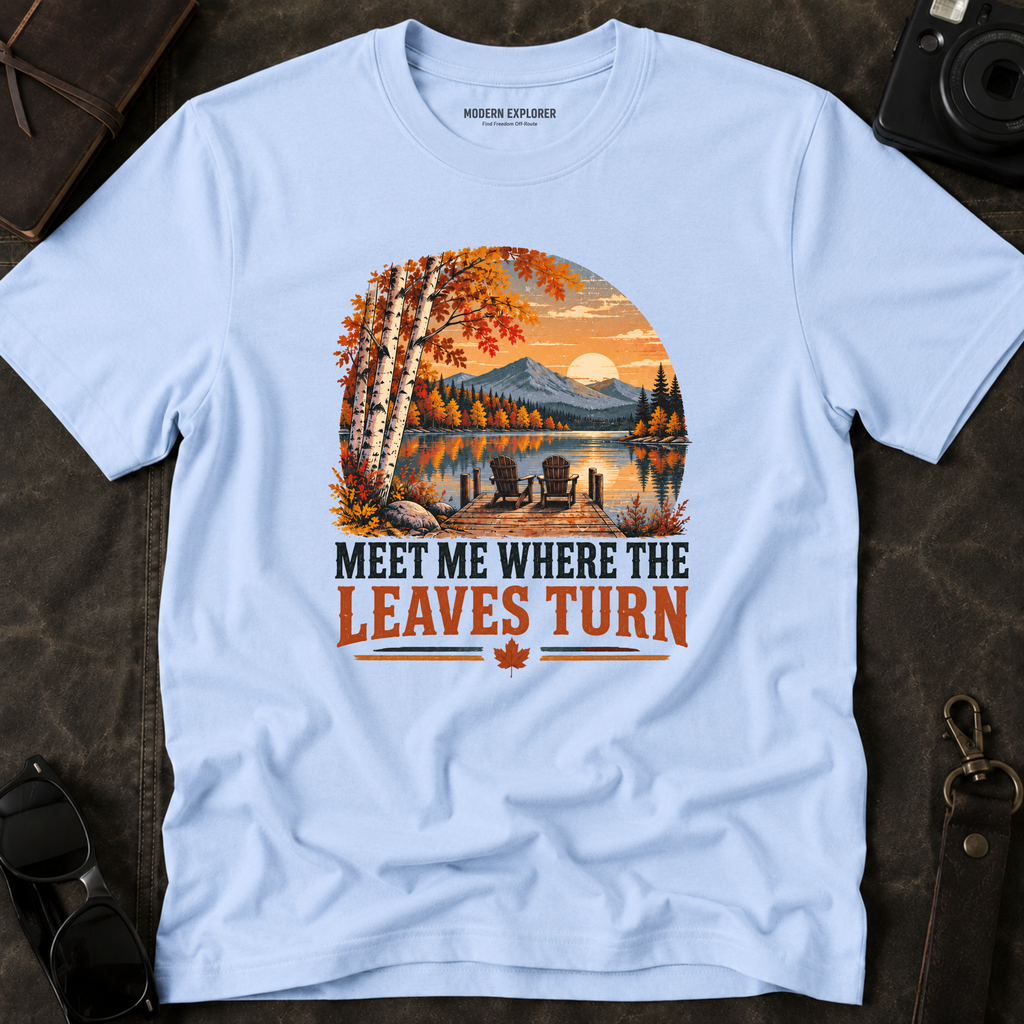 'Meet Me Where the Leaves Turn' Fall Tee