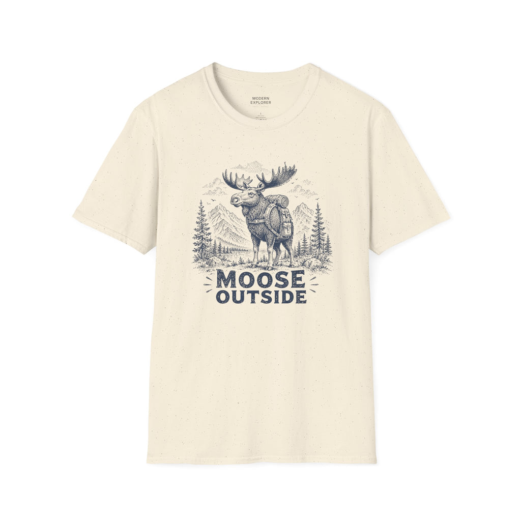 Vintage Hiking Moose Graphic Tee