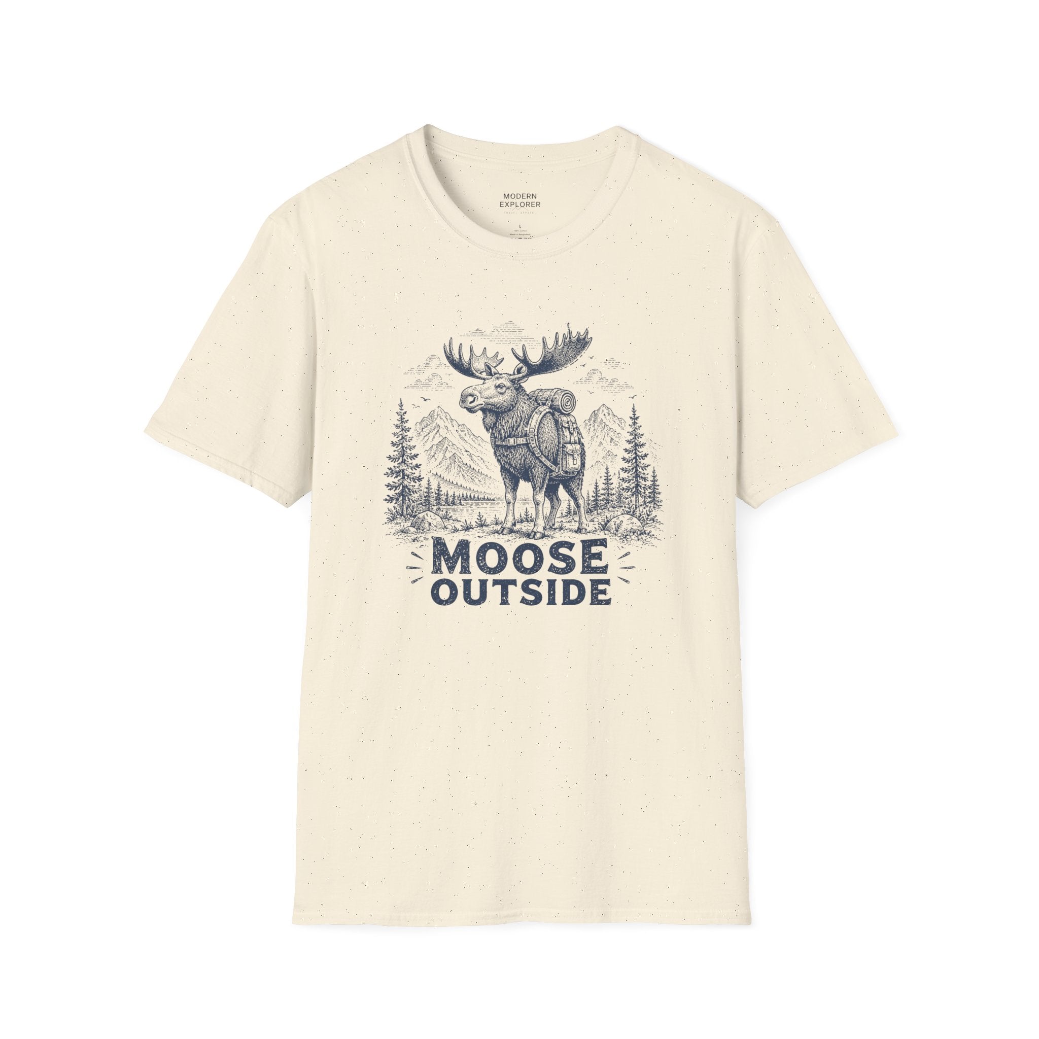 Vintage Hiking Moose Graphic Tee