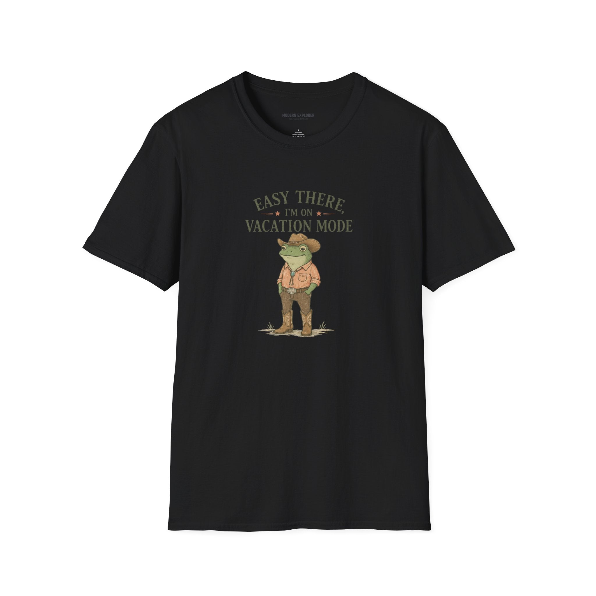 "Easy There I'm on Vacation Mode" Frog Graphic Tee