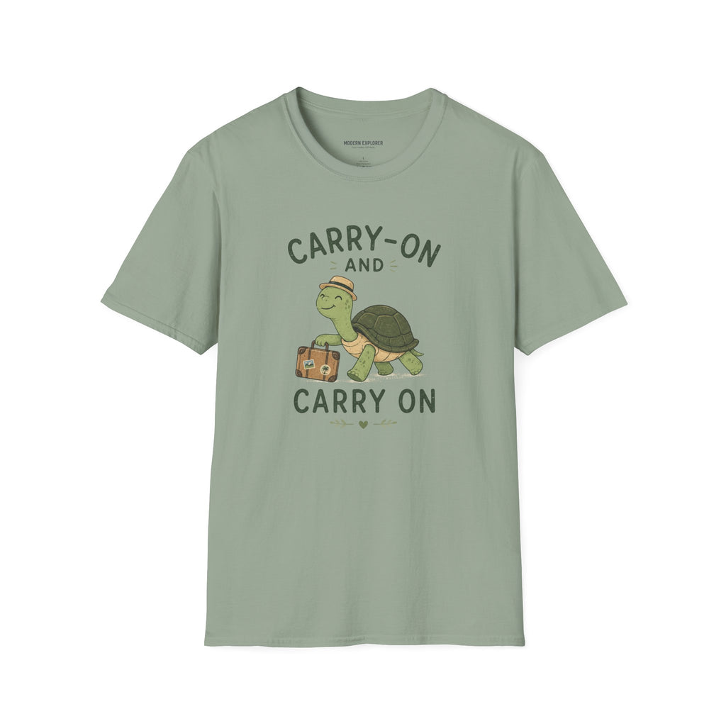'Carry-On and Carry On' Turtle Travel Tee