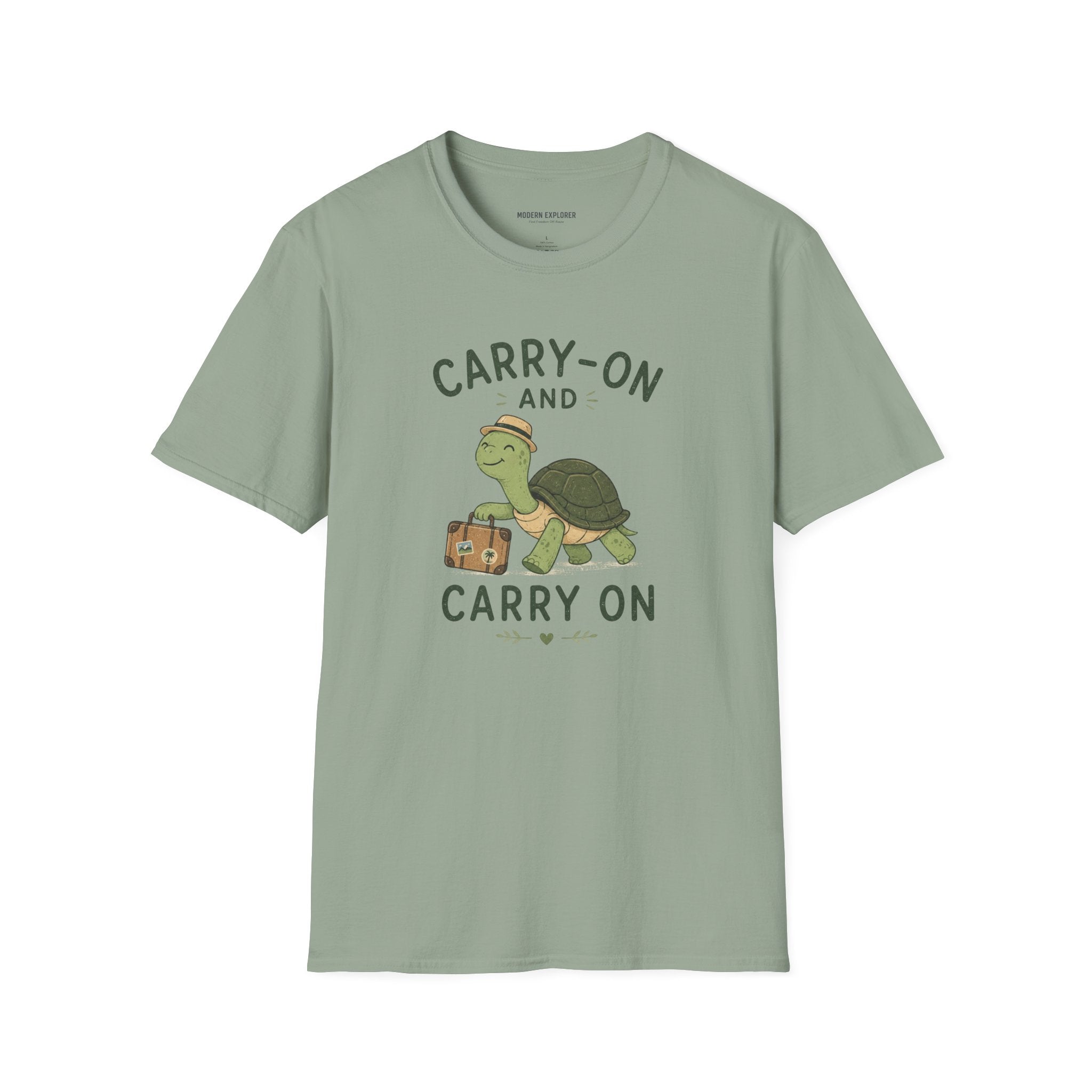 'Carry-On and Carry On' Turtle Travel Tee