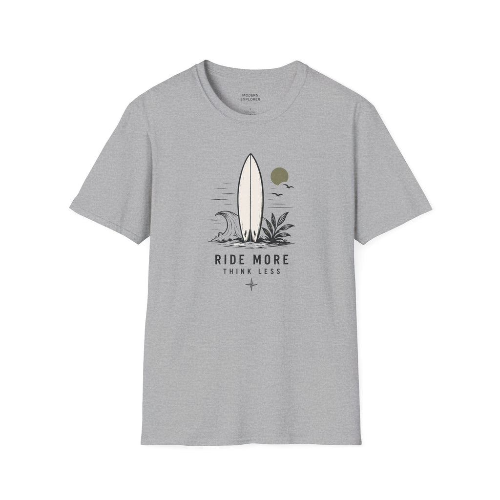 "Ride More Worry Less" Beach Surf T-Shirt