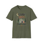 "Camp Hair, Don't Care" Camping Graphic Tee